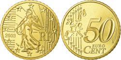 World Coins - France, 50 Euro Cent, 2003, Proof, , Brass, KM:1287