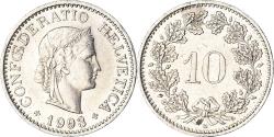 World Coins - Coin, Switzerland, 10 Rappen, 1993