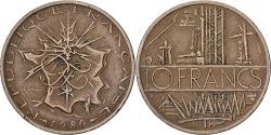 World Coins - France, 10 Francs, Mathieu, 1980, Tranche A, Nickel-brass,