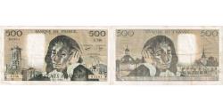 World Coins - France, 500 Francs, Pascal, 1982-01-07, F.148, EF(40-45)