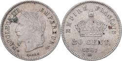 World Coins - Coin, France, Napoleon III, 20 Centimes, 1867, Strasbourg, , Silver