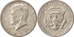 Us Coins - United States, Kennedy Half Dollar, 1972, Denver, EF, KM:202b