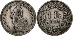 World Coins - Switzerland, Franc, Helvetia, 1905, Bern, Silver, , KM:29a