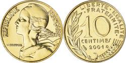 World Coins - Coin, France, Marianne, 10 Centimes, 2001, Paris, BU,