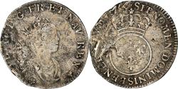 World Coins - Coin, France, Louis XV, 1/10 Écu Vertugadin, 12 Sols, 1/10 ECU, 1716, Reims