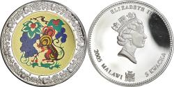 World Coins - Coin, Malawi, 5 Kwacha, 2005, Rat, , Silver plated copper-nickel, KM:44