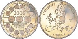 World Coins - France, Medal, L'Europe des XXV, Dernière Année des 12 Pays de l'Euro, 2006
