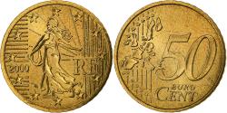 World Coins - France, 50 Euro Cent, BU, 2000, MDP, Nordic gold, , KM:1287