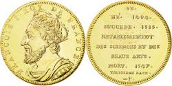 World Coins - France, Medal, Les Rois de France, François Ier, , Copper-Nickel Gilt