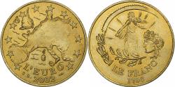 World Coins - France, Token, Passage du franc à l'Euro, 2002, , Copper-Nickel-Aluminum