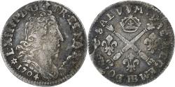 World Coins - France, Louis XIV, 5 Sols aux insignes, 1704, Strasbourg, Silver,