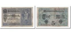 World Coins - Banknote, Germany, 5 Mark, 1917, 1917-08-01, KM:56a, VG(8-10)
