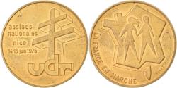 World Coins - France, Medal, U.D.R, Assises Nationales, Nice, Politics, Society, War, 1975