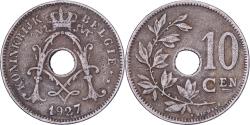 World Coins - Belgium, Albert I, 10 Centimes, 1927, Brussels, Copper-nickel, , KM:86