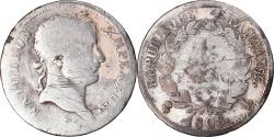 World Coins - Coin, France, Napoléon I, Franc, 1808, Bayonne, Very rare, , Silver