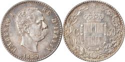 World Coins - Coin, Italy, Umberto I, 50 Centesimi, 1889, Rome, , Silver, KM:26
