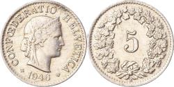 World Coins - Coin, Switzerland, 5 Rappen, 1946
