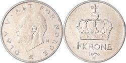 World Coins - Coin, Norway, Krone, 1974