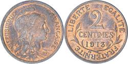 World Coins - Coin, France, Dupuis, 2 Centimes, 1913, Paris, , Bronze, KM:841