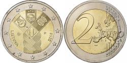 World Coins - Lithuania, 2 Euro, 100th Anniversary of the Baltic States, 2018, Vilnius