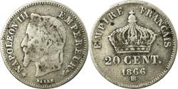 World Coins - Coin, France, Napoleon III, Napoléon III, 20 Centimes, 1866, Strasbourg