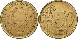 World Coins - Netherlands, Beatrix, 50 Euro Cent, 2000, Utrecht, , Brass, KM:239