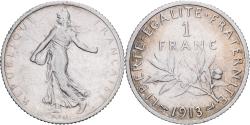 World Coins - France, Franc, Semeuse, 1913, Paris, Silver, , Gadoury:467, KM:844.1