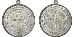 World Coins - France, Medal, French Second Republic, Politics, Society, War, 1848,