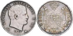 World Coins - Kingdom of Italy, Napoleon I, 2 Lire, 1812, Venice, Silver,