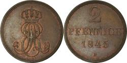 World Coins - Coin, German States, HANNOVER, Ernst August, 2 Pfennig, 1845, , Copper