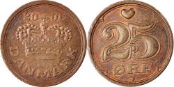 World Coins - Coin, Denmark, 25 Öre, 2006