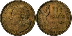 World Coins - France, 10 Francs, Guiraud, 1952, Beaumont - Le Roger, Aluminum-Bronze