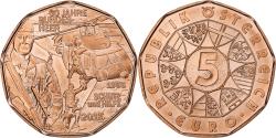 World Coins - Austria, 5 Euro, Bundesheer, 2015, Vienna, Copper,