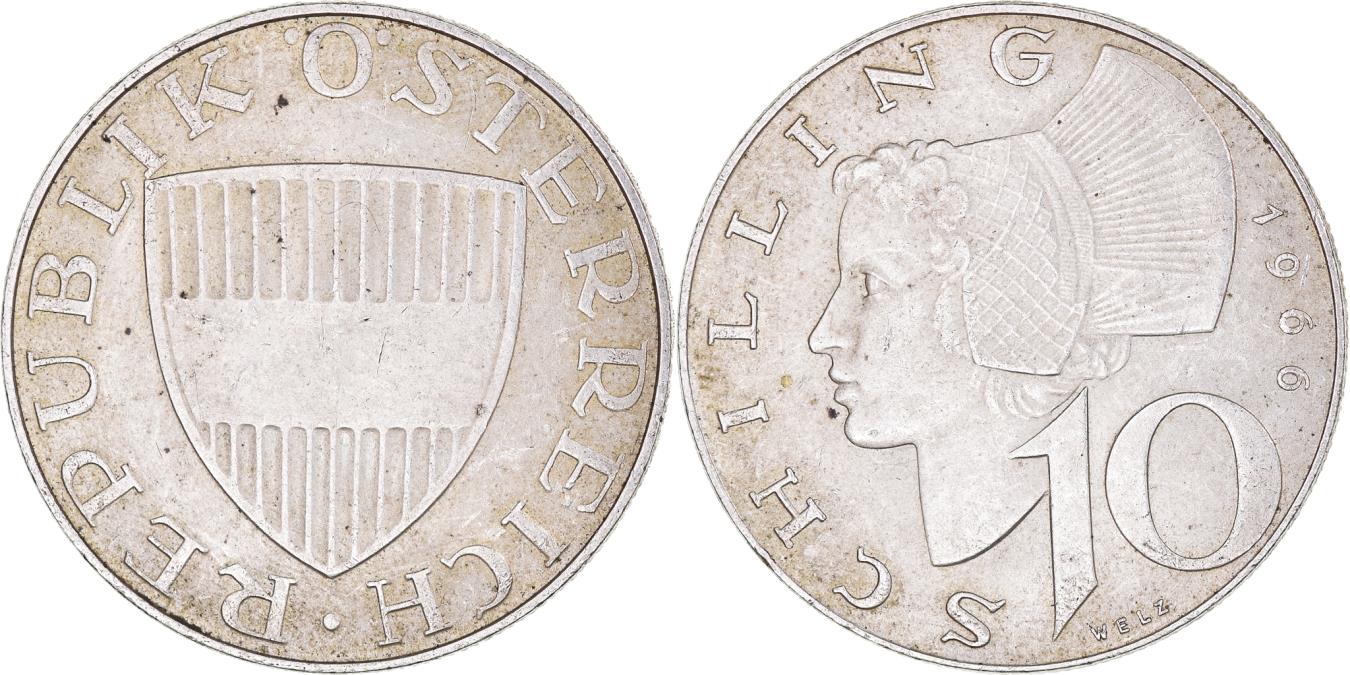Coin, Austria, 10 Schilling, 1966, , Silver, KM:2882