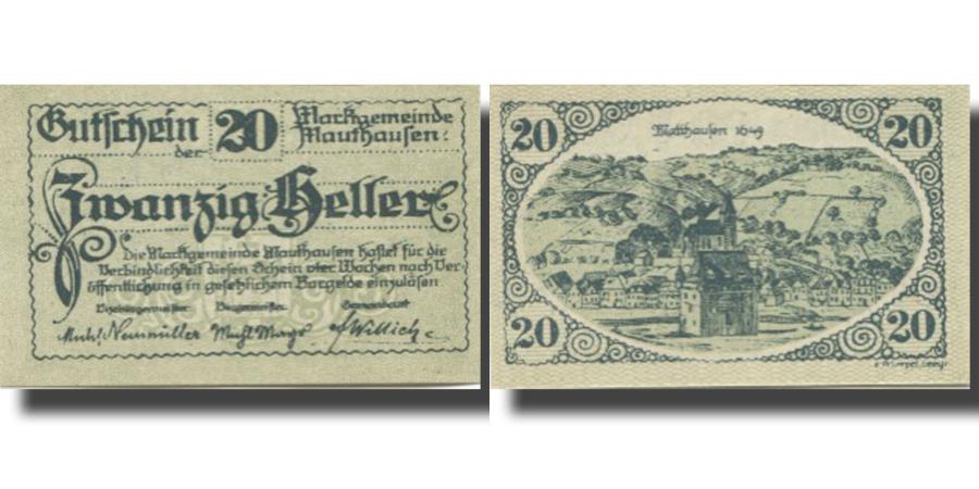 World Coins - Banknote, Austria, Mauthausen, 20 Heller, village, UNC(63), Mehl:FS 601Ia