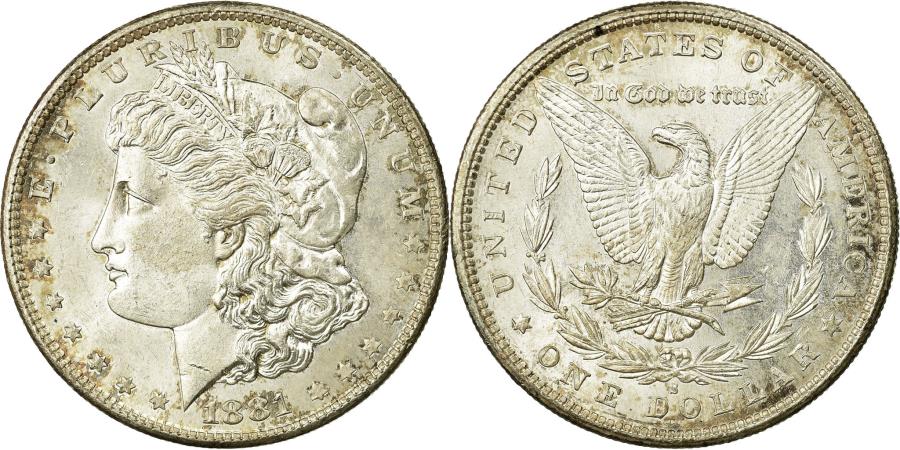 Coin United States Morgan Dollar Dollar 1881 U S Mint San