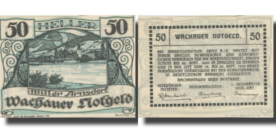 Banknote Austria Mitter Arnsdorf 50 Heller 19 Unc 63 Mehl Fs 1122 6