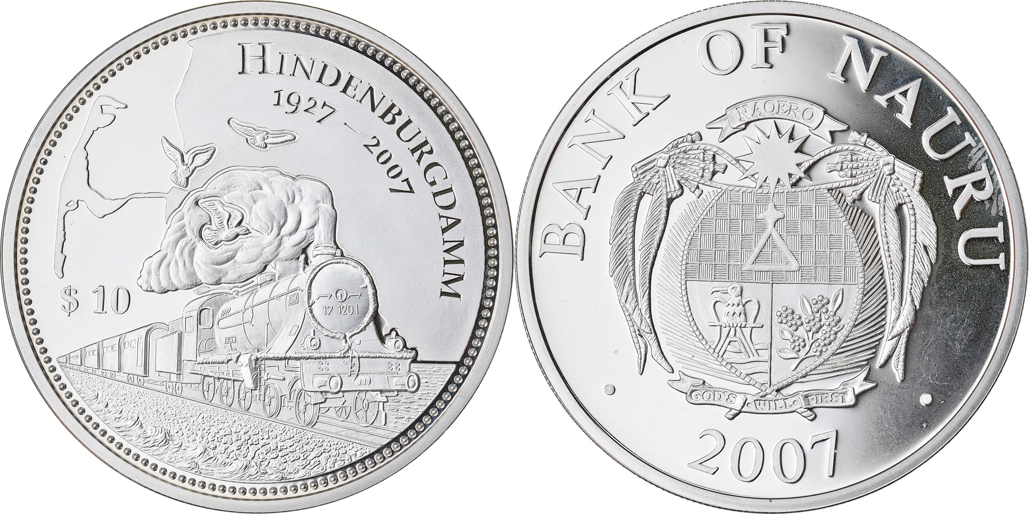 Coin, Nauru, 10 Dollars, 2007, Proof, , Silver, KM:77 | Australian