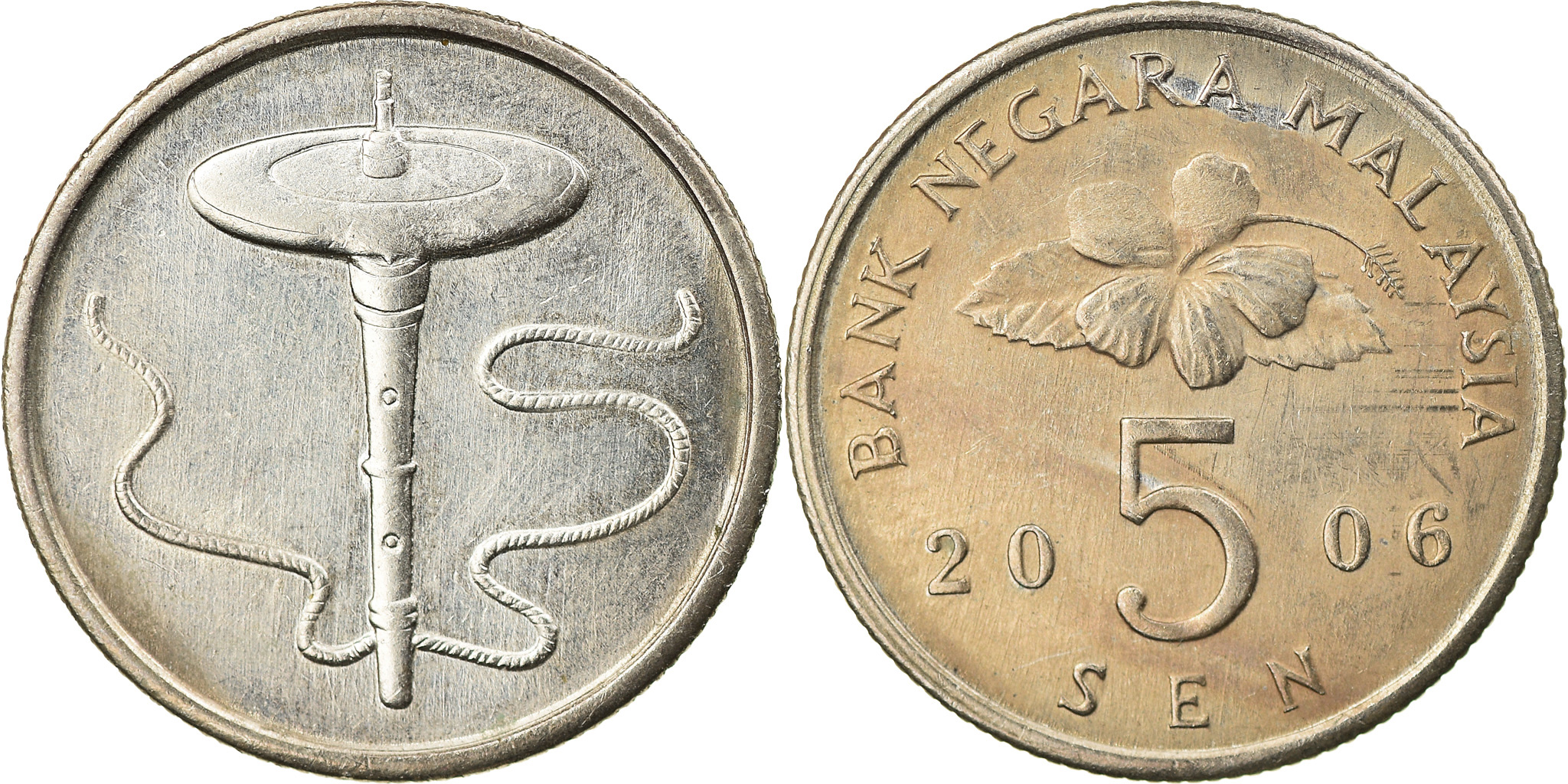 Coin, Malaysia, 5 Sen, 2006, , Copper-nickel, KM:50 | Asian and