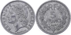 World Coins - France, 5 Francs, Lavrillier, 1950, Beaumont - Le Roger, Aluminum,