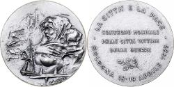 World Coins - Italy, Medal, Convegno Mondiale delle Citta Vittime delle Guerre, Bologna, 1985