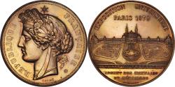 World Coins - France, Medal, French Third Republic, Sciences & Technologies, 1878, Oudiné