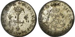 World Coins - Coin, France, Louis XV, Double sol (2 sous) en billon, 2 Sols, 1739, Paris