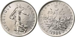 World Coins - France, 5 Francs, Semeuse, 1986, Pessac, Copper-nickel, , Gadoury:771