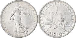 World Coins - Coin, France, Semeuse, Franc, 1910, Paris, , Silver, KM:844.1