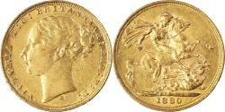 World Coins - Coin, Australia, Victoria, Sovereign, 1880, Melbourne, , Gold, KM:7
