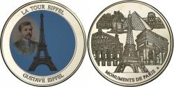World Coins - France, Medal, Gustave Eiffel, 2007, Maillechort,