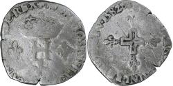 World Coins - France, Henri III, Double Sol Parisis, 1582, , Billon, Gadoury:477