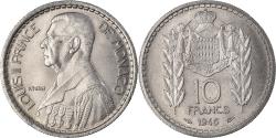 World Coins - Coin, Monaco, Louis II, 10 Francs, 1946, Paris, , Copper-nickel