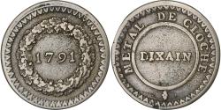 World Coins - France, Dizain de l'abbé Rochon, 1791, Métal de cloche,